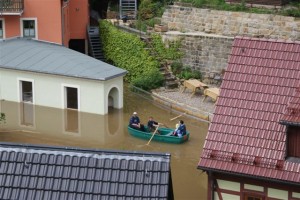 Hochwasser 2013 im Kurort Rathen